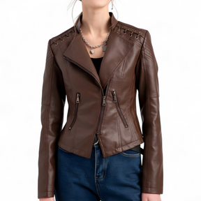Herenjassen : Casual Leren Jack Leer - Camel in van Pantino