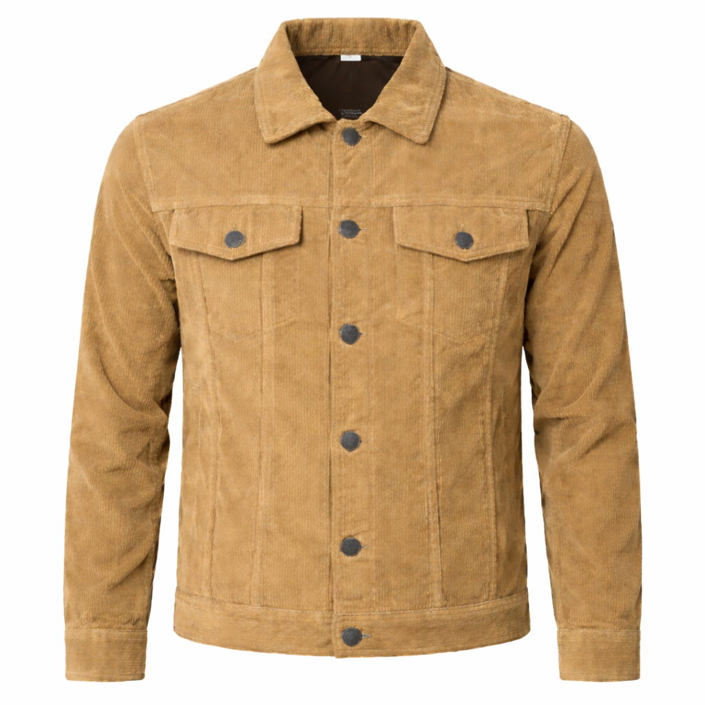 Herenjassen : Heren Jack met Tijdloze Stijl in Khaki van Pantino