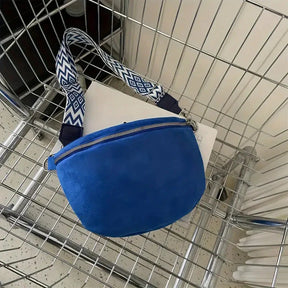 bags : Rits Breed Armbandje - Elastisch Accessoire in Blauw van Pantino
