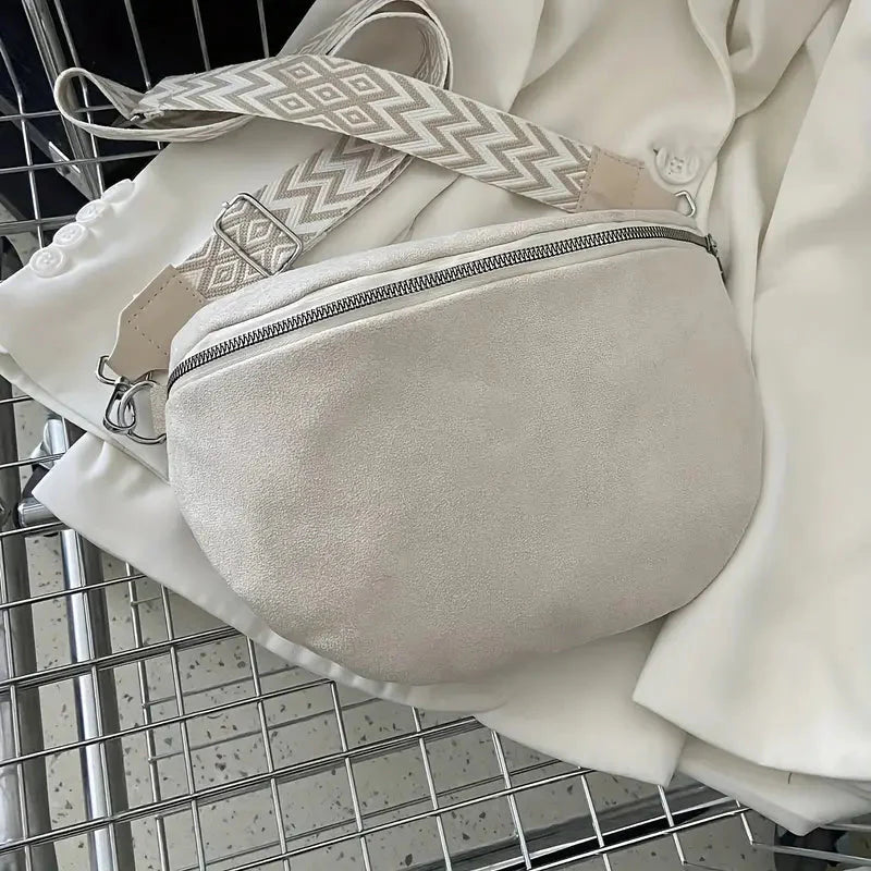 bags : Rits Breed Armbandje - Elastisch Accessoire in Wit van Pantino