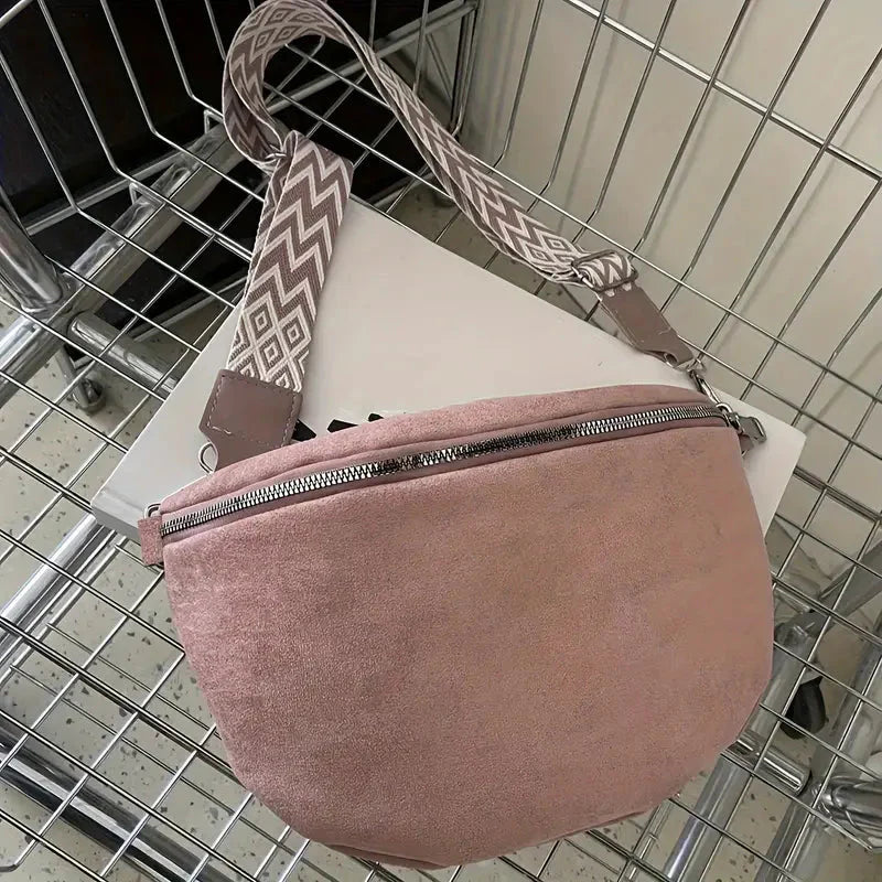 bags : Rits Breed Armbandje - Elastisch Accessoire in Roze van Pantino