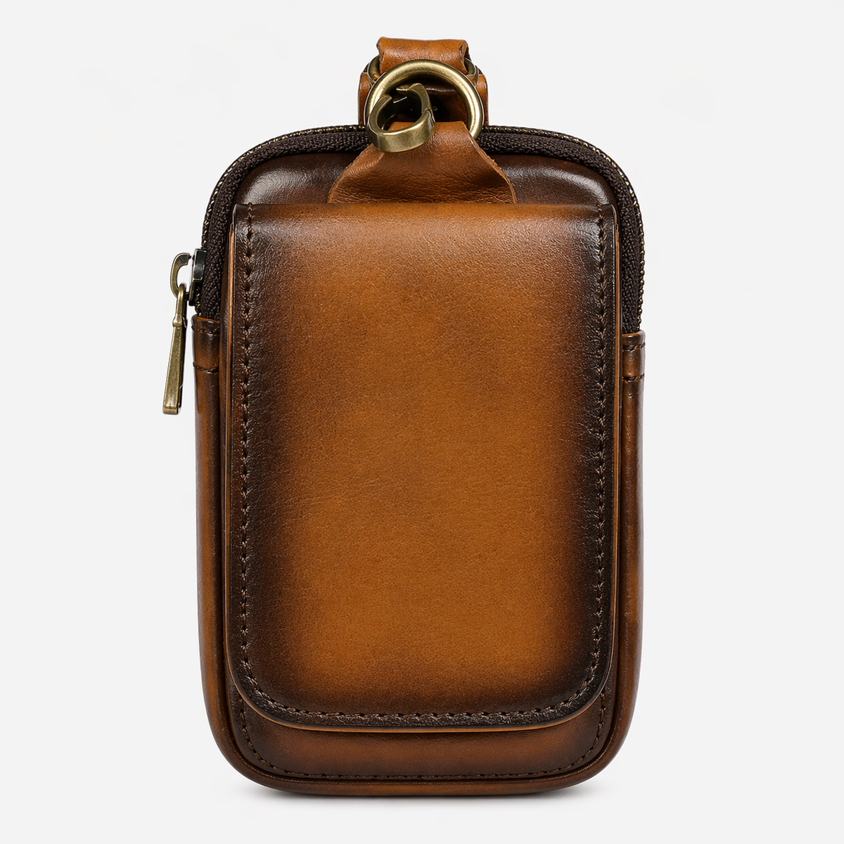 bags : Heuptas Heren - Herenheuptasje Echt Leder in Donker bruin van Pantinoshop