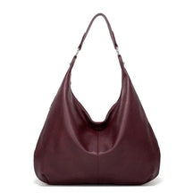 bags : Schoudertas met Veel Opbergruimte - Camel in Burgundy 48cm*34cm van Pantino