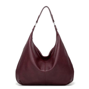 bags : Schoudertas met Veel Opbergruimte - Camel in Burgundy 48cm*34cm van Pantino