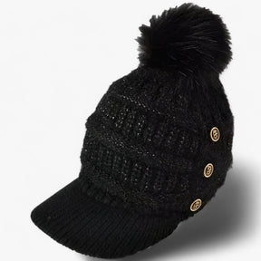 Beanie : Warme Beanie met Klep - Stijlvol, Zacht en Comfortabel - Rood in van Pantino