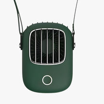 gadgets : Draagbare Nek - En Dekenventilator - Oplaadbare Koeling met LED-Verlichting in Groen van Pantino