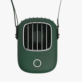 gadgets : Draagbare Nek - En Dekenventilator - Oplaadbare Koeling met LED-Verlichting in Groen van Pantino