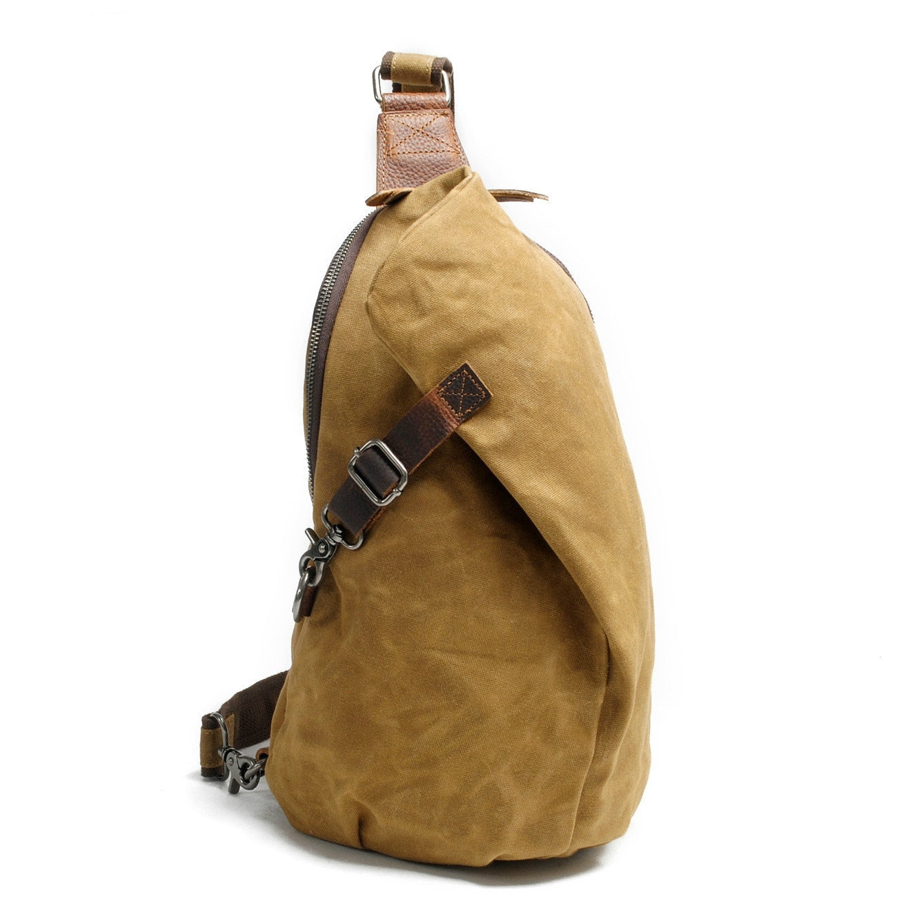 bags : Crossbody tas voor dames, zwart leer, verstelbare riem, ideaal voor dagelijks gebruik in Khaki van Pantino