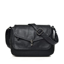 bags : Crossbody Tas Dames Retro Zwart - The Carolina Bag Polyester in Retro Zwart van Pantino