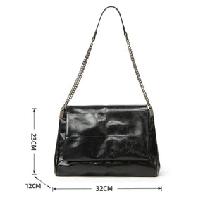 bags : PU-Leren Schoudertas Dames - Duurzame Elegante Klepsluiting - PU-Leer in van Pantino