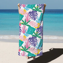 home & garden : Microvezel Strandhanddoek Paars - Sneldrogend Extra Groot - Microvezel in Paars 90x180cm van Pantino