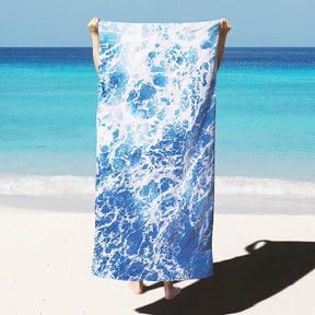 home & garden : Microvezel Strandhanddoek Paars - Sneldrogend Extra Groot - Microvezel in Oceaan 90x180cm van Pantino