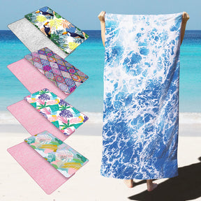 home & garden : Microvezel Strandhanddoek Paars - Sneldrogend Extra Groot - Microvezel in van Pantino
