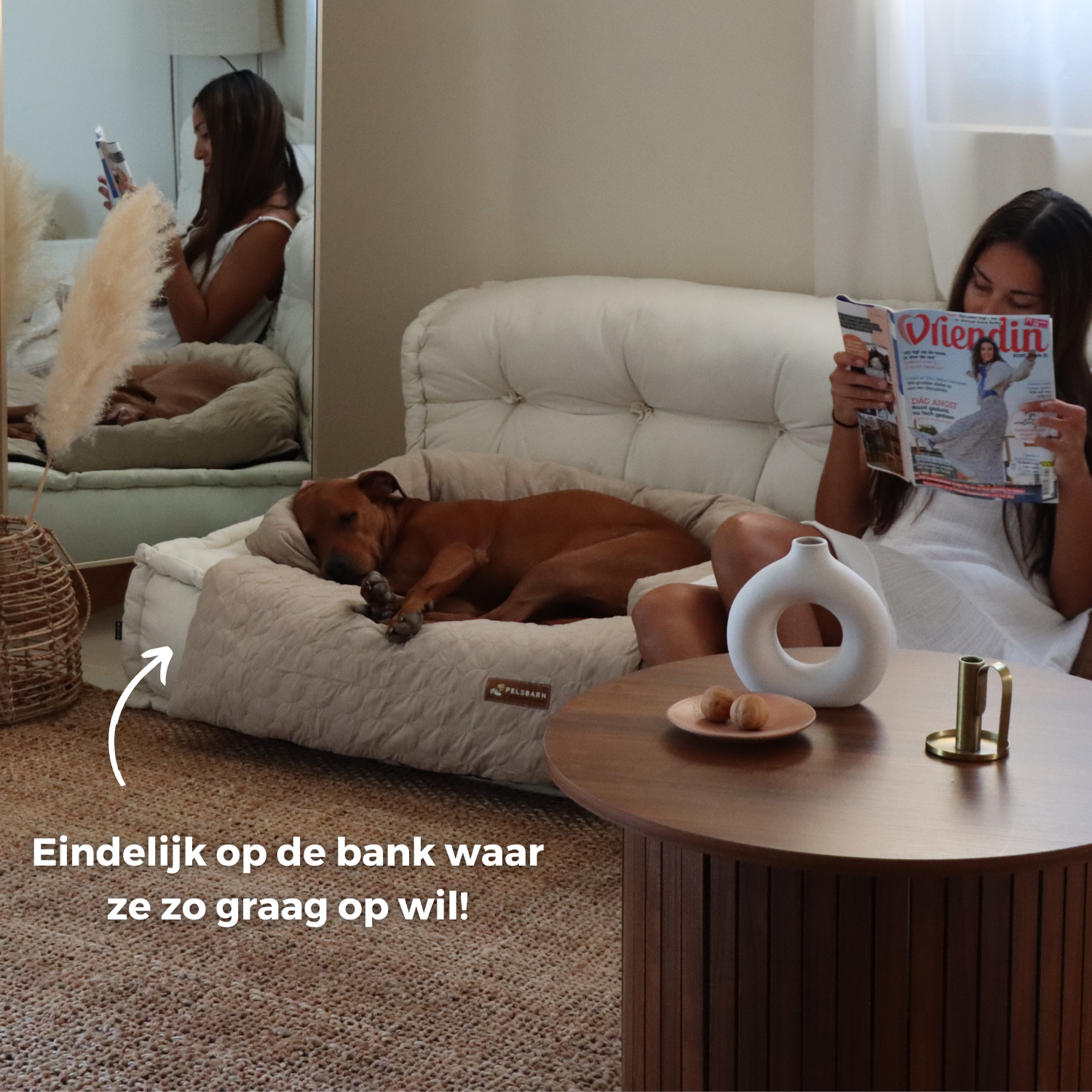 Huisdieren : Verkoelend Honden Bed - Lichtblauw in van Pantino