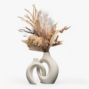 home & garden : ModishFlora - Moderne Bloemenvaas - Wit in Wit van Pantino
