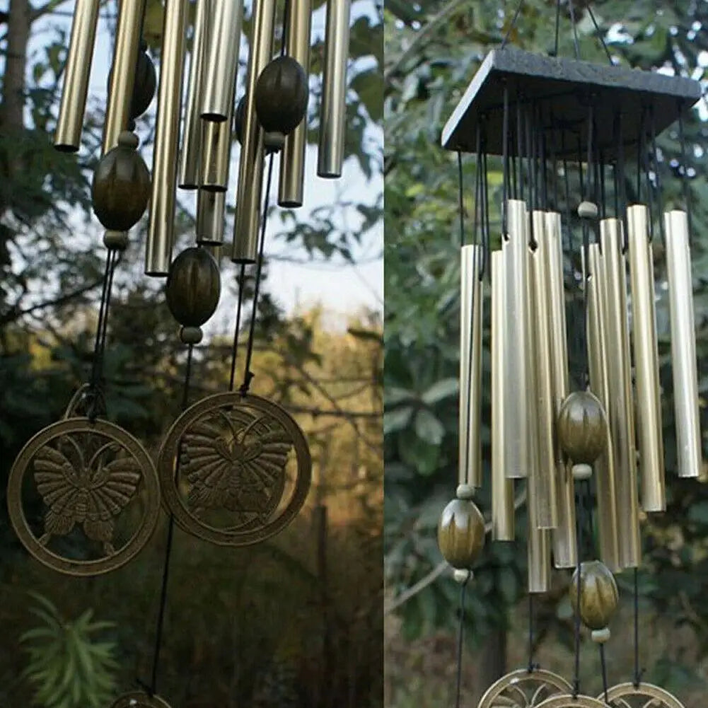 home & garden : Windspel RVS SilentSirens - Groot Roestvrijstalen Tuin Windgong - 80cm in van Pantino