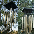 Clopoțel de vânt din oțel inoxidabil SilentSirens - Mare gong de grădină din oțel inoxidabil - 80cm