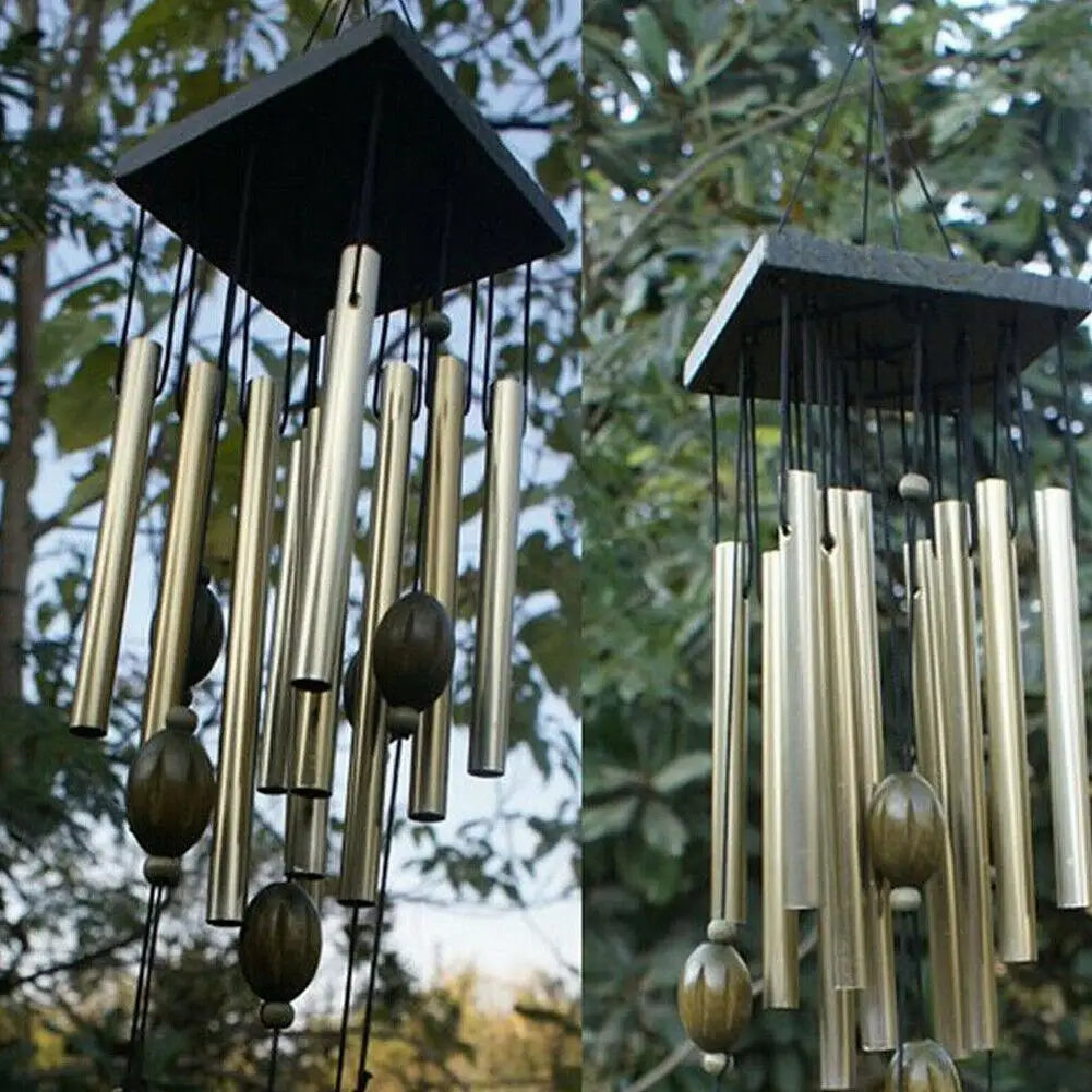 home & garden : Windspel RVS SilentSirens - Groot Roestvrijstalen Tuin Windgong - 80cm in Windgong van roestvrij staal van Pantino