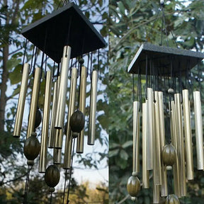 home & garden : Windspel RVS SilentSirens - Groot Roestvrijstalen Tuin Windgong - 80cm in Windgong van roestvrij staal van Pantino
