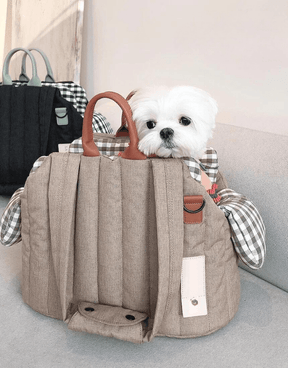 pets : Schouder Hondentas Beige - Chique Draagtas Kleine Honden - Stof in van Pantino
