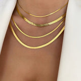Collier ras-du-cou serpent argenté - Design intemporel serpent - Argent