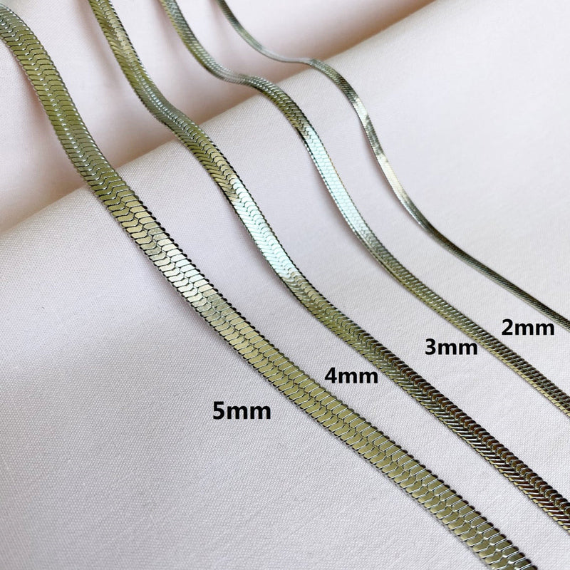 Necklace : Snake Choker Ketting Zilver - Tijdloos Slang Design - Zilver in van Pantino