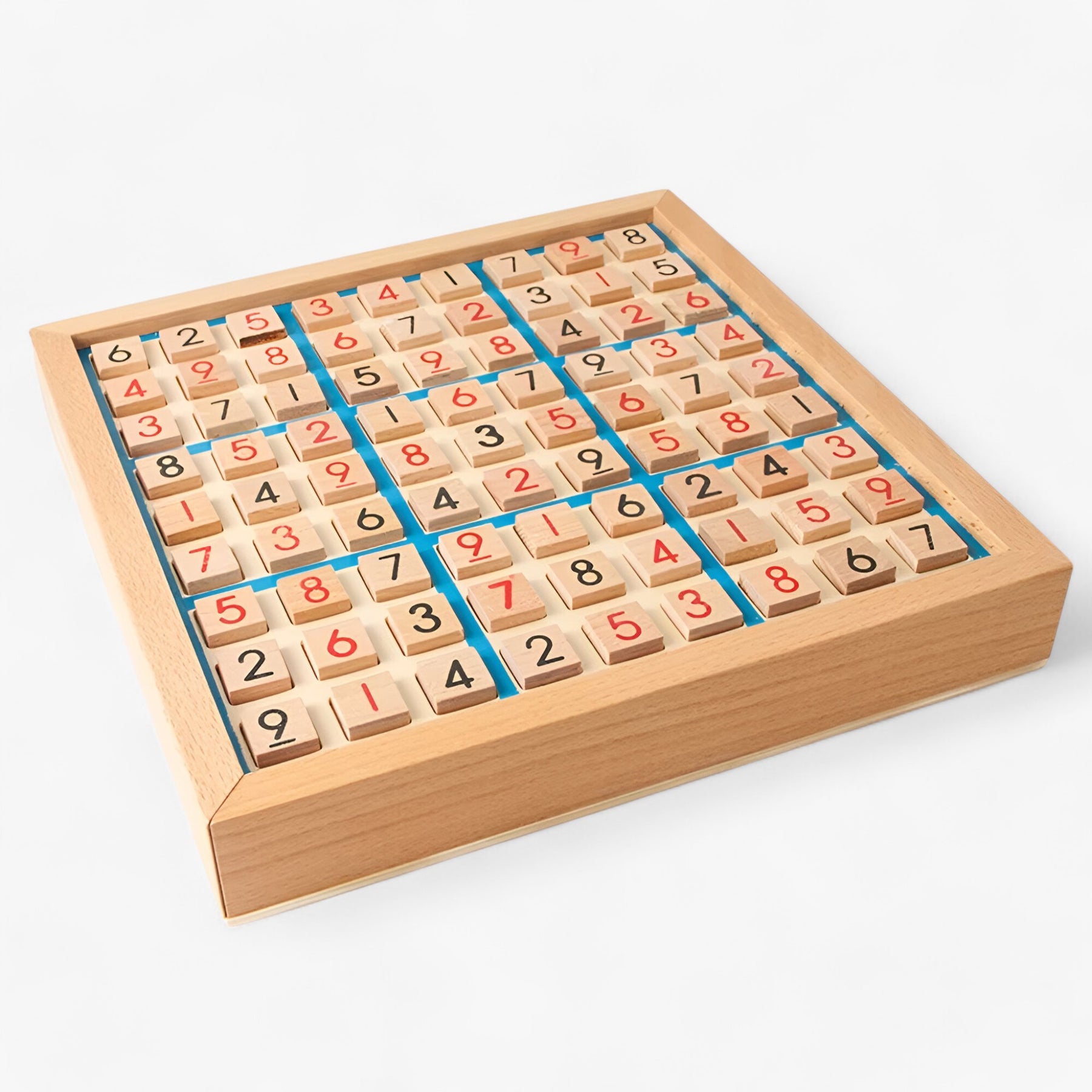 home & garden : Houten Sudoku Bordspel met Lade - Blauw in van Pantino