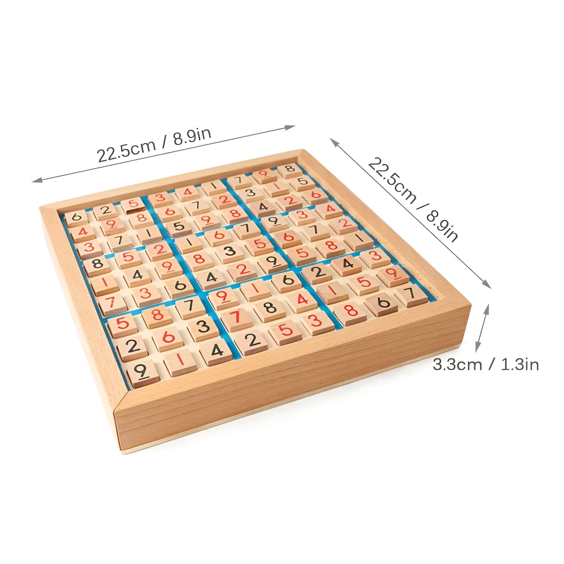 home & garden : Houten Sudoku Bordspel met Lade - Blauw in van Pantino
