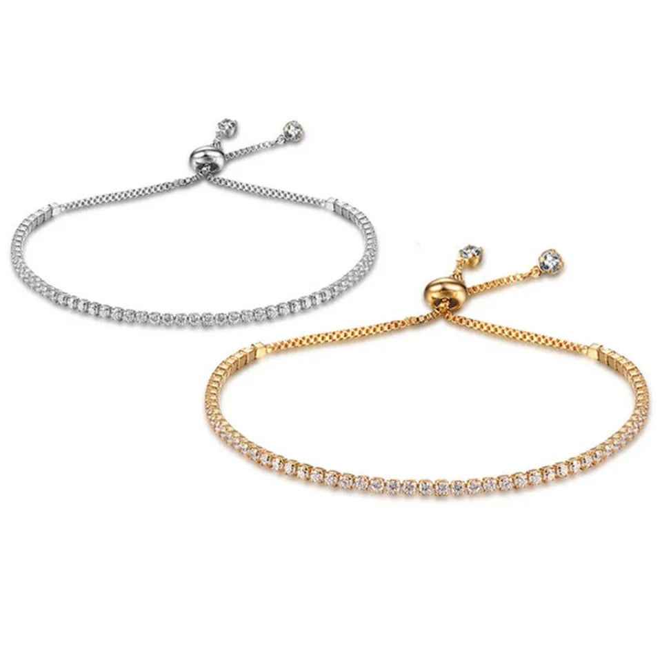 Bracelet : Tennis Armband Dames - Goud in van Pantino