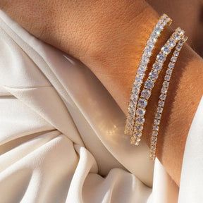 Bracelet : Tennis Armband Dames - Goud in van Pantino