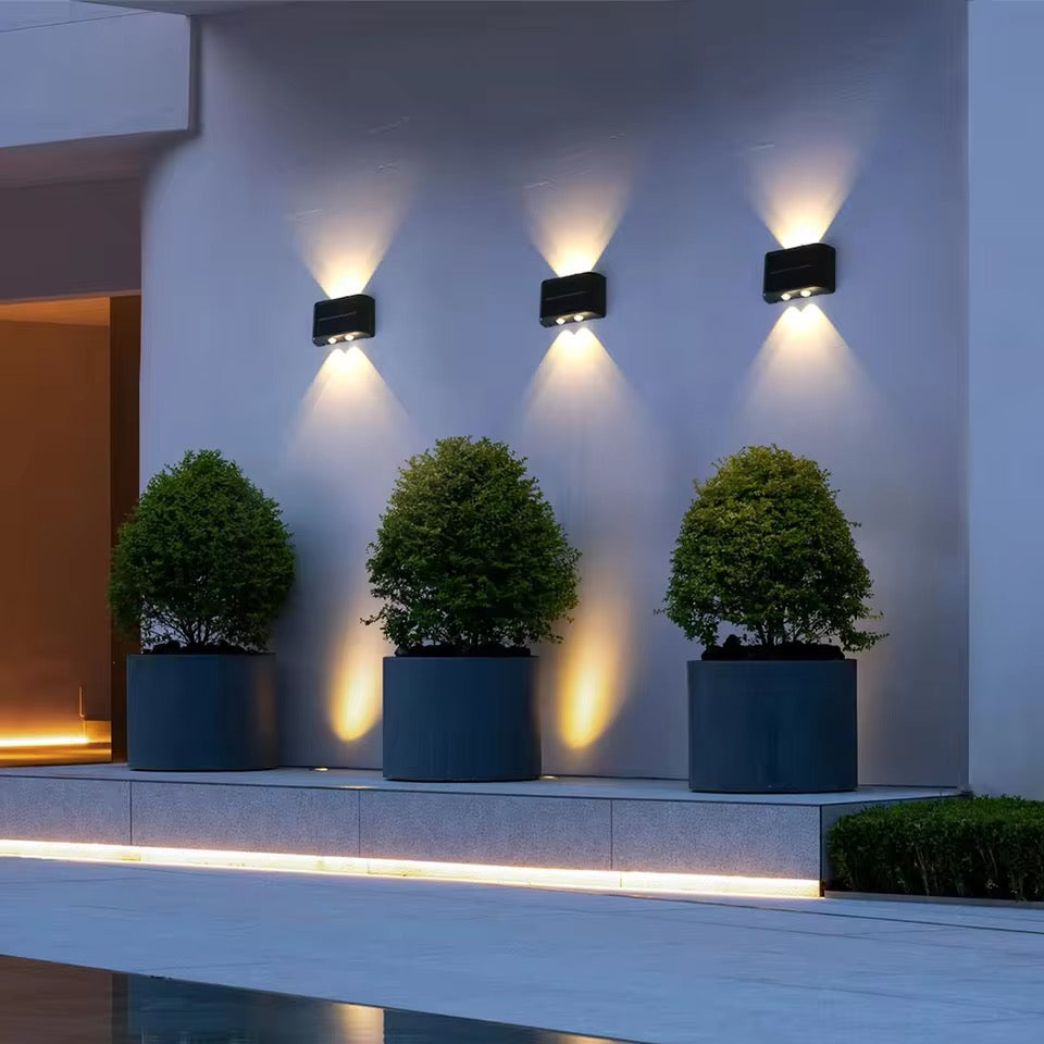 Buiten Solar LED Gevelverlichting - Weerbestendig Op/Neer