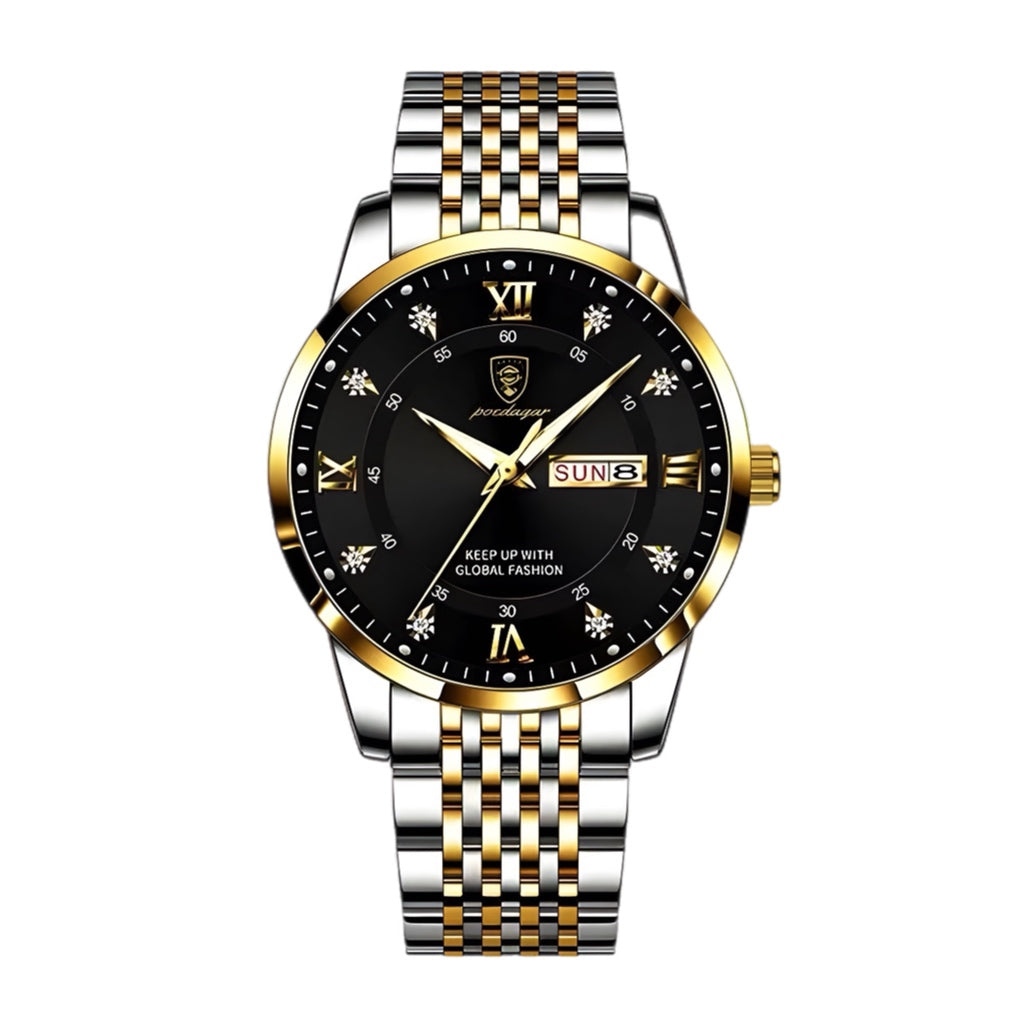 watches : Elevio Lumino - Jean Poedagar in Two-Tone Obsidian van Pantino