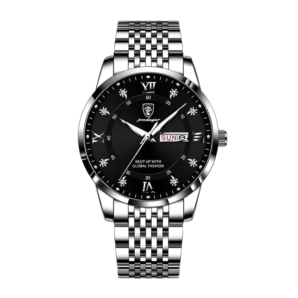 watches : Elevio Lumino - Jean Poedagar in Silver Obsidian van Pantino