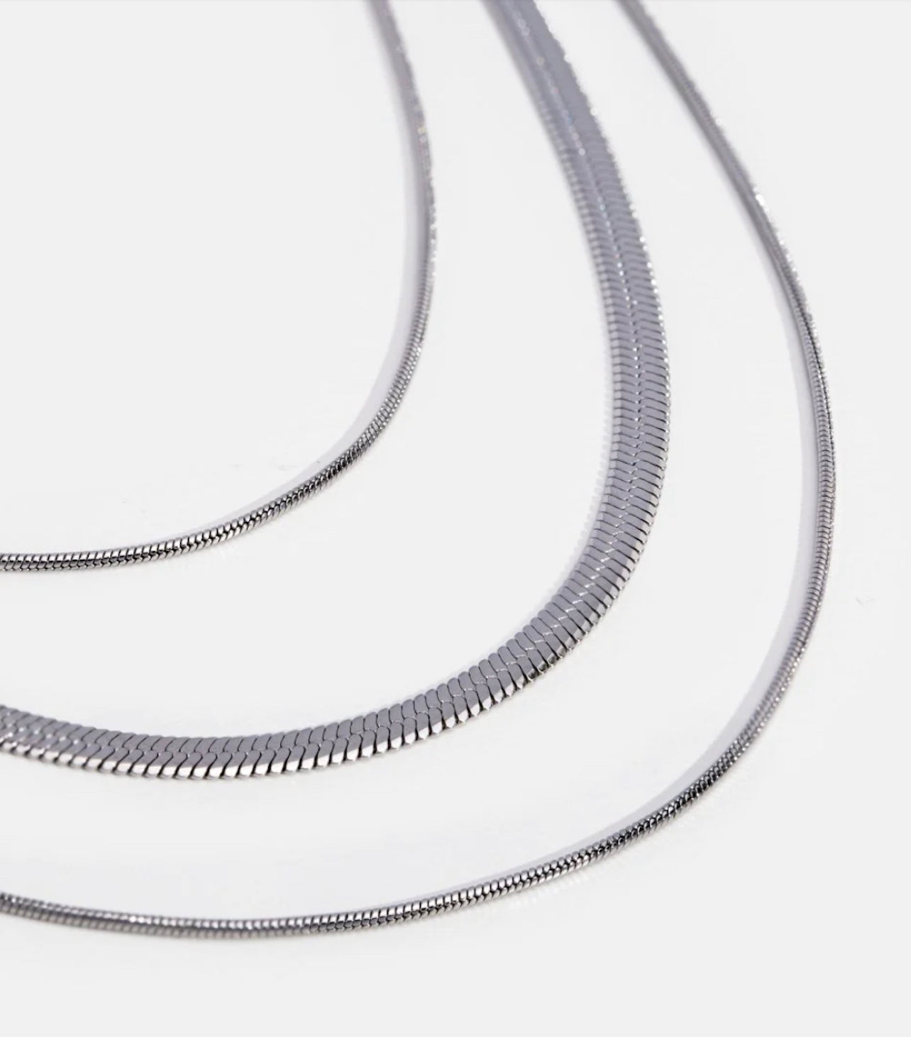 Necklace : Ketting Goud - Gouden Naleya 38cm in Zilver van Pantino