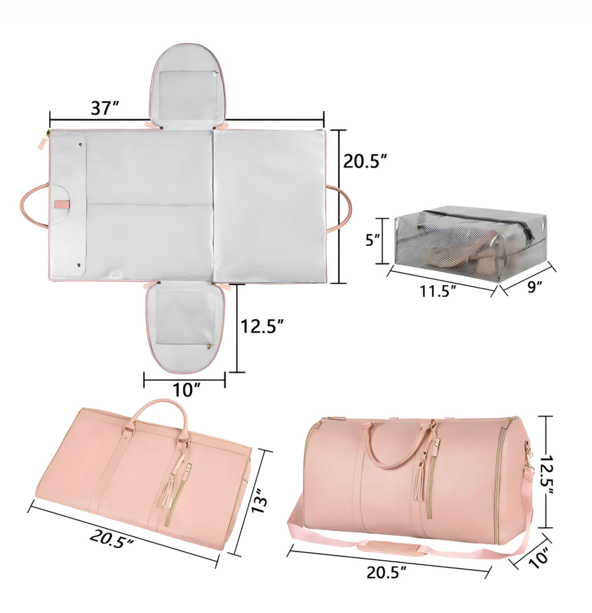bags : Reistas Roze - SmoothTravel Pro - De die Je Kleding Kreukvrij in van Pantino