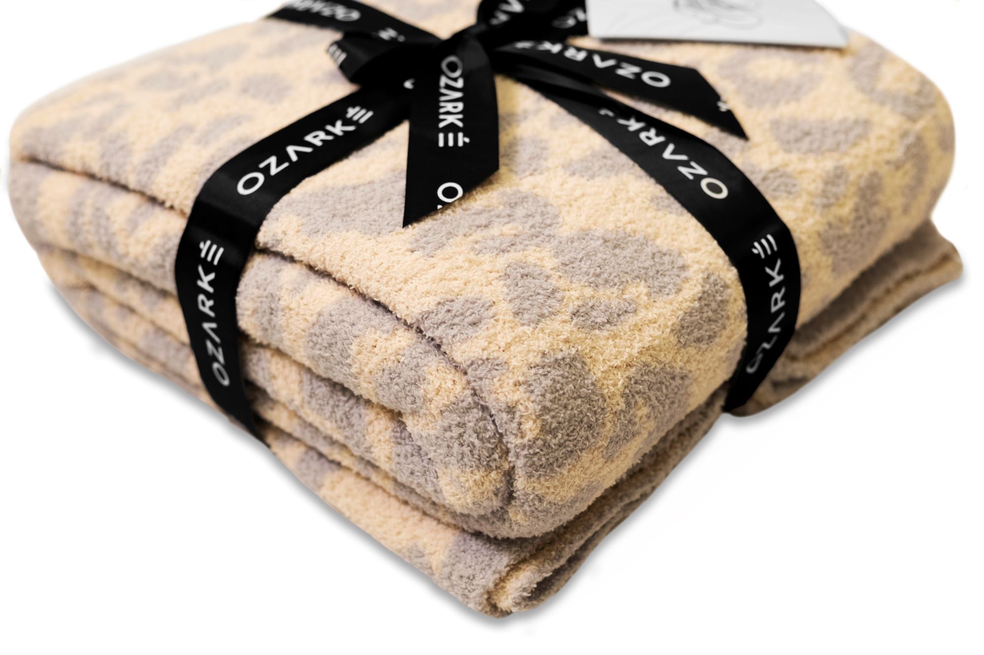 home & garden : Luxe Dierenprint Plaid - Premium Animal Print Woondeken - Verhoogt de Glamour in Je Kamer met Luxe Textuur in Grijs + Ivoor van Pantino