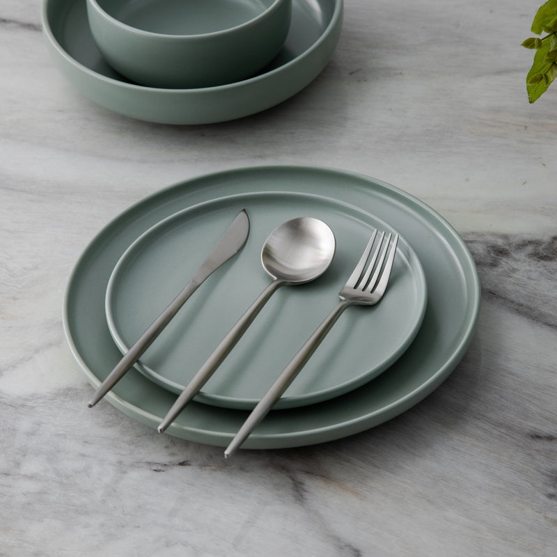 home & garden : Minimalistisch Bestekset Goud - Titanium Luxe Elegant Dineren - Titanium in van Pantino