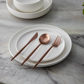 home & garden : Minimalistisch Bestekset Goud - Titanium Luxe Elegant Dineren - Titanium in van Pantino