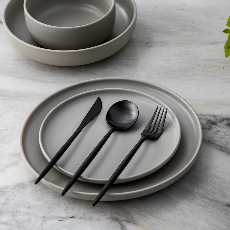 home & garden : Minimalistisch Bestekset Goud - Titanium Luxe Elegant Dineren - Titanium in van Pantino