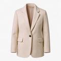 Vinterjakke med elegant design til damer - beige