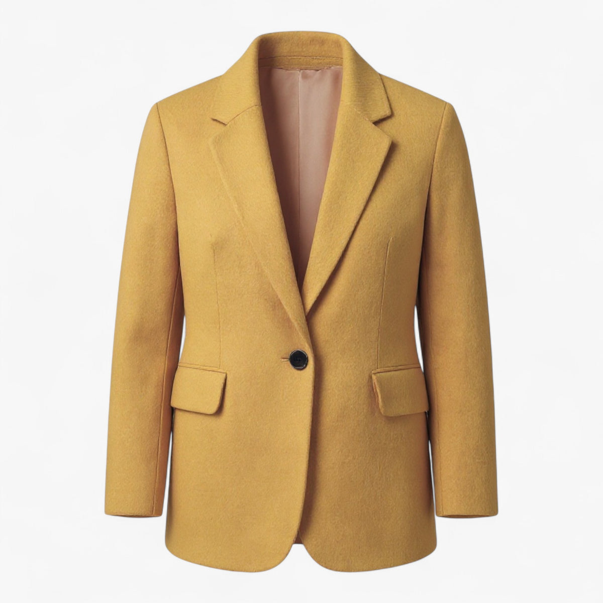 Women Tops : Winterjas met Elegant Design Dames - Beige in Geel van Pantino