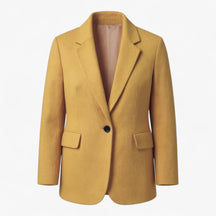 Women Tops : Winterjas met Elegant Design Dames - Beige in Geel van Pantino