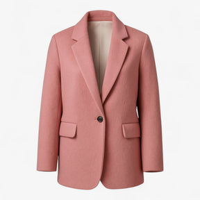 Women Tops : Winterjas met Elegant Design Dames - Beige in Roze van Pantino