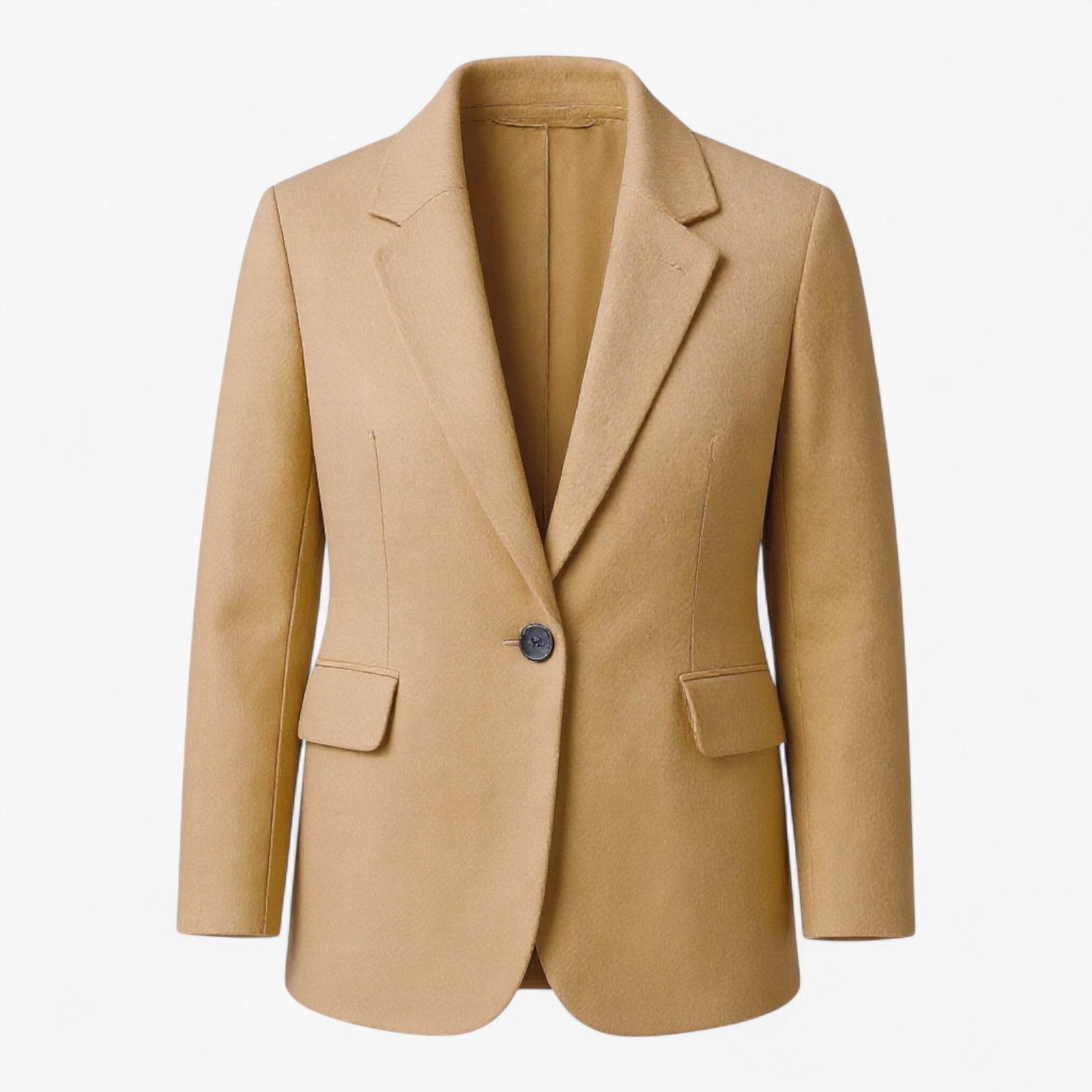 Women Tops : Winterjas met Elegant Design Dames - Beige in Lichtbruin van Pantino