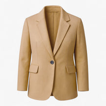 Women Tops : Winterjas met Elegant Design Dames - Beige in Lichtbruin van Pantino
