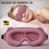 Masque de sommeil 3D réglable - confort anti-lumière pour hommes et femmes