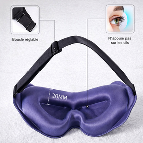 Masques de sommeil : Verstelbaar 3D-slaapmasker – anti-lichtcomfort voor mannen en vrouwen in van Pantino