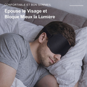 Masques de sommeil : Verstelbaar 3D-slaapmasker – anti-lichtcomfort voor mannen en vrouwen in van Pantino