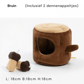 pets : Interactief Snuffelspel Hond Beige - Stimulerend Voerspeelgoed - Stof in Bruin van Pantino