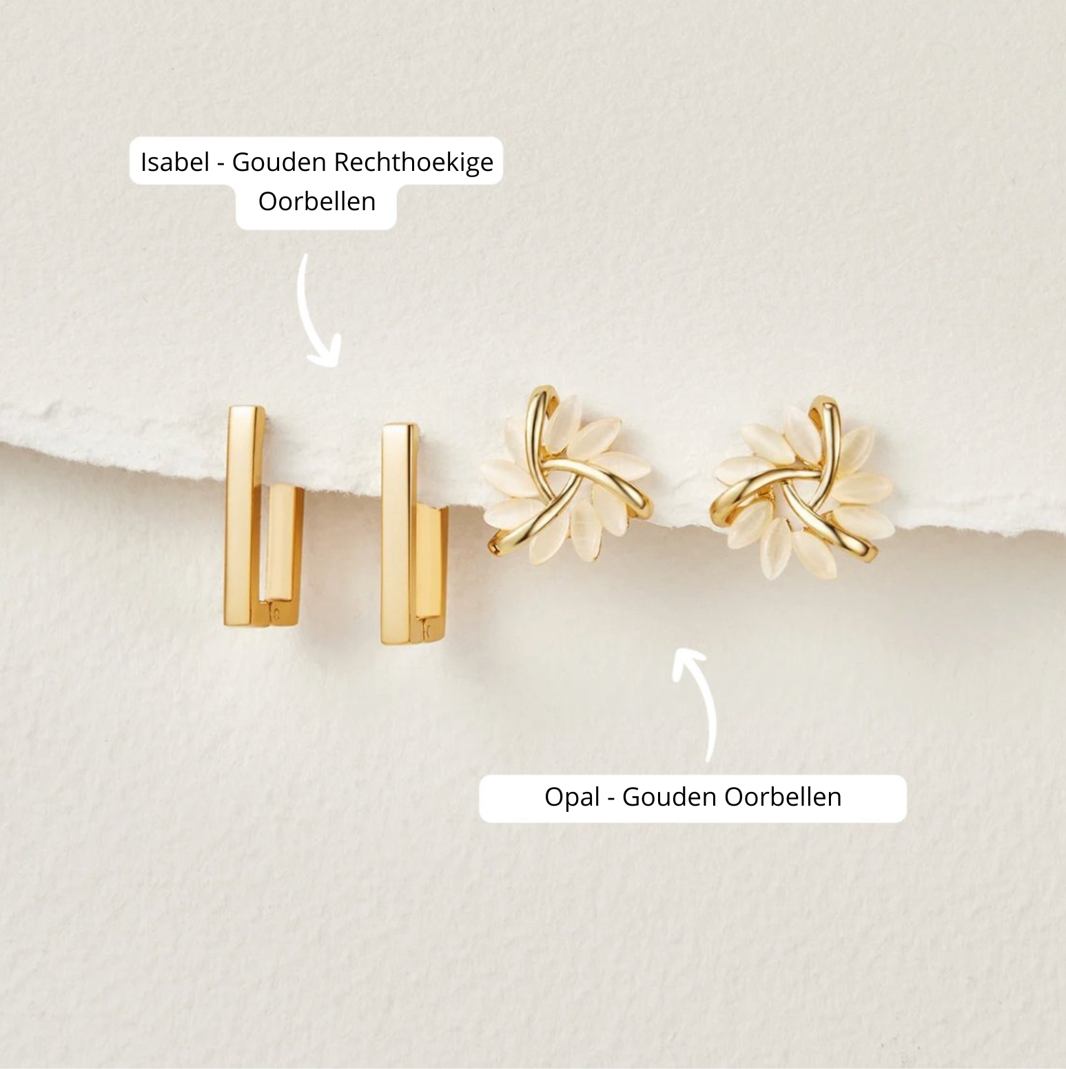 Earrings : Isabel Gouden Roestvrij Staal in van Pantino